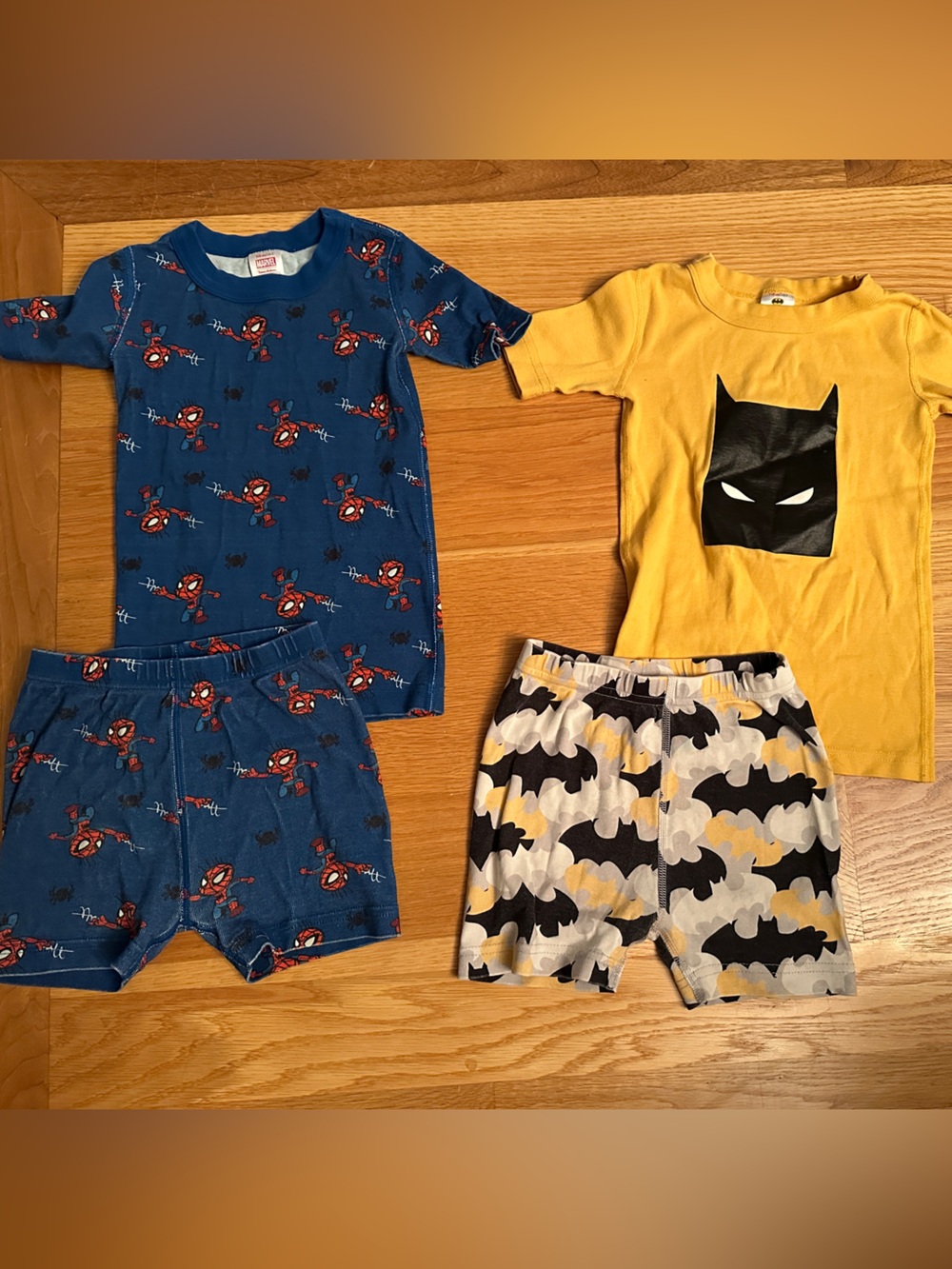 Hanna Andersson Short John PJs Size 5 Spider-Man + Batman 2 Sets